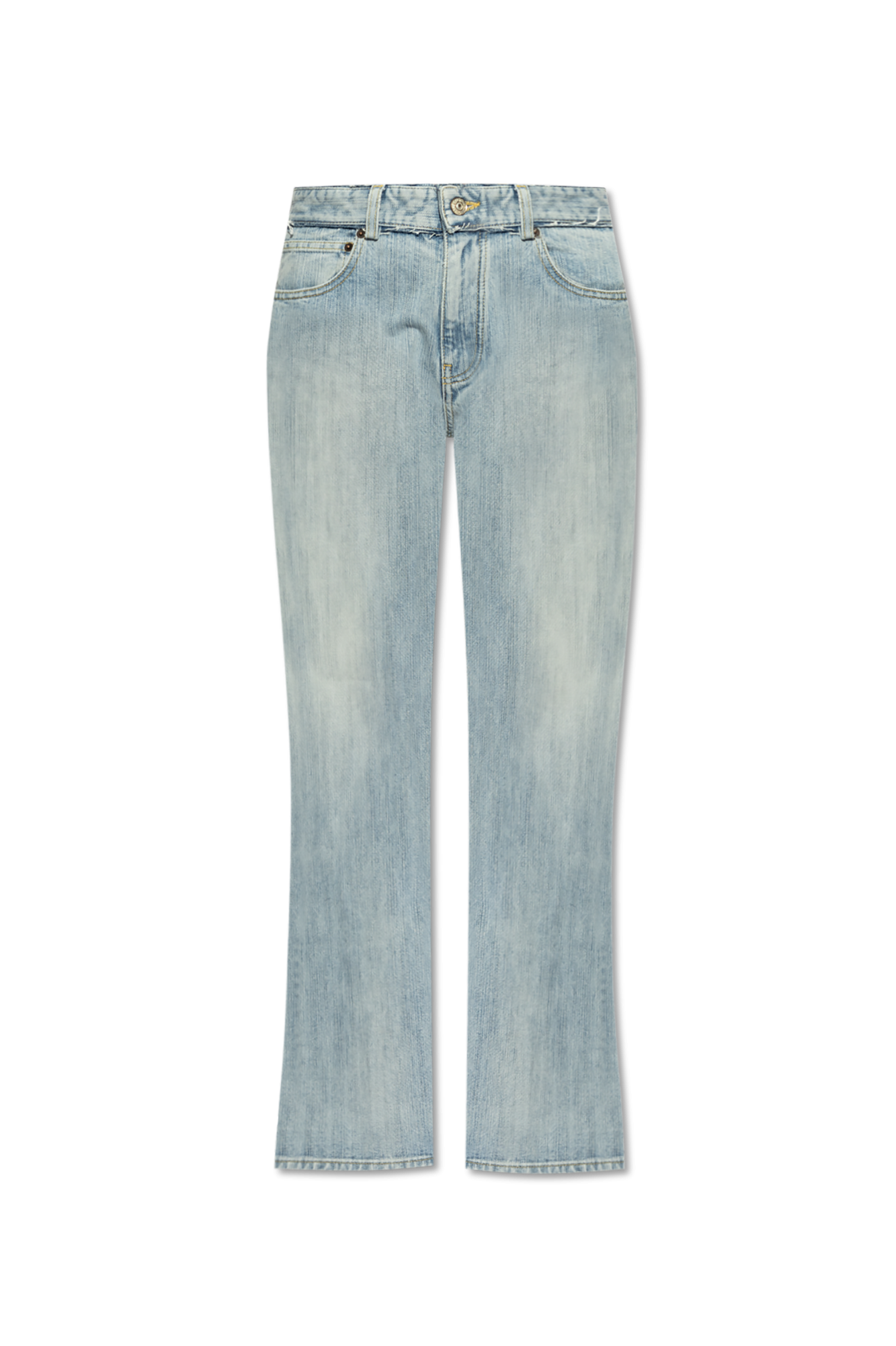 デニム・ジーパン Balenciaga Low-Rise Jeans Fitted Low-waist Pants in Blue | Balenciaga US